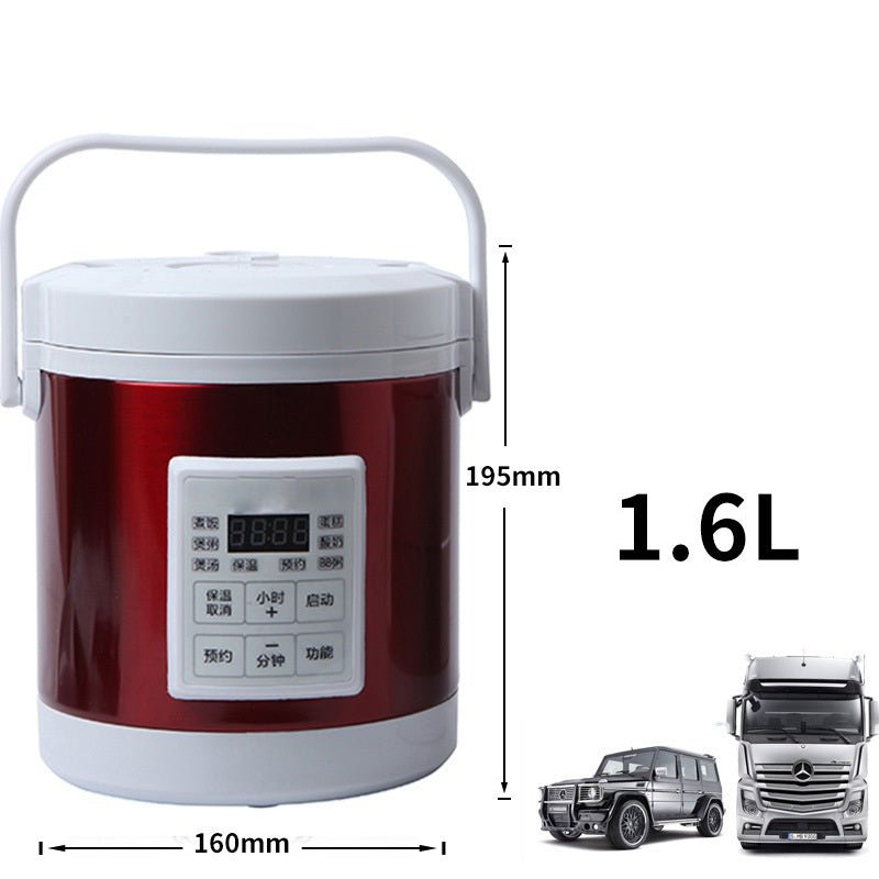 Mini cuiseur à riz électrique 12V 24V 1,6L pour voiture et camion, soupe chaude - IVOIRART.COM