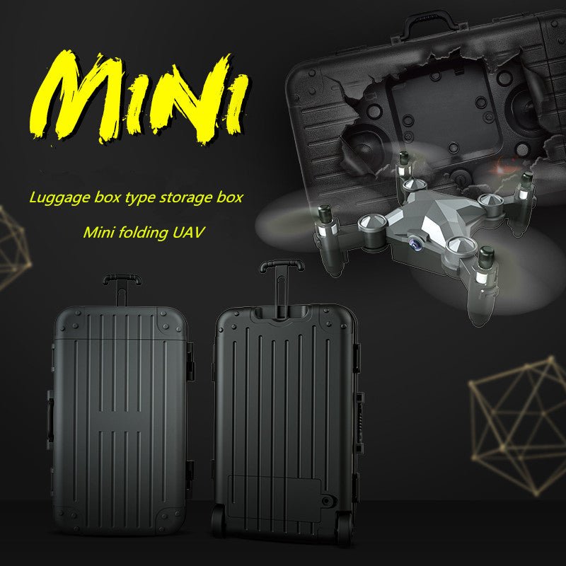 Mini drone pliable 'valise' rangement, photo aérienne WiFi 480P/720P, télécommande - IVOIRART.COM