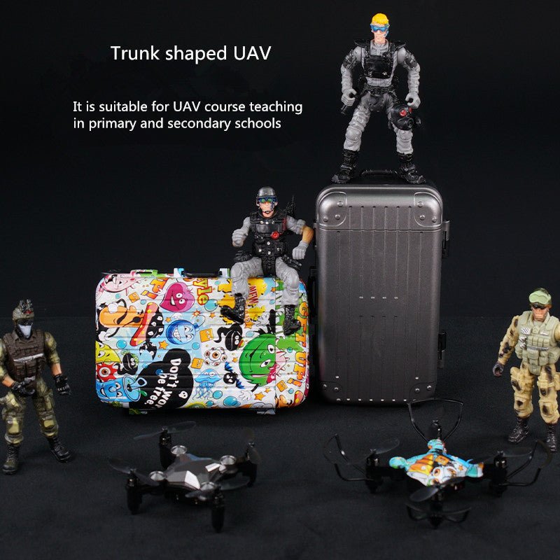 Mini drone pliable 'valise' rangement, photo aérienne WiFi 480P/720P, télécommande - IVOIRART.COM