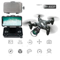Mini drone pliable 'valise' rangement, photo aérienne WiFi 480P/720P, télécommande - IVOIRART.COM