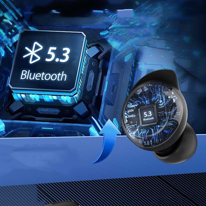 Mini écouteurs sans fil sport Bluetooth 5.3 T9V2 – Réduction de bruit, étanches. - IVOIRART.COM