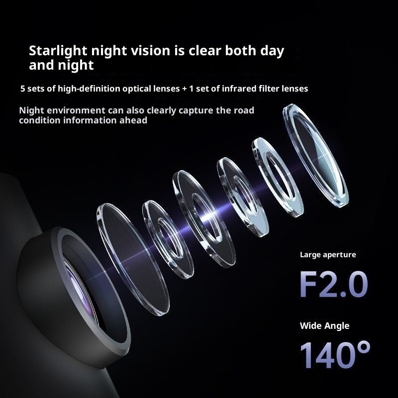 Mini enregistreur de conduite 1296p Starlight nuit 140° Sans écran microUSB wifi64 - IVOIRART.COM