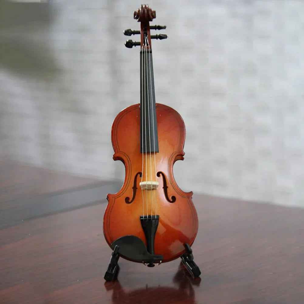 Mini instrument de musique modèle violon en bois - IVOIRART.COM