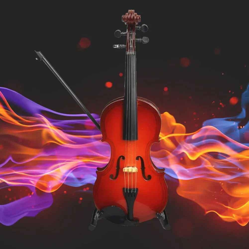 Mini instrument de musique modèle violon en bois - IVOIRART.COM