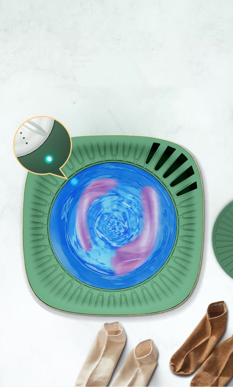 Mini lave-linge portable entièrement automatique pour dortoir et voyage, lavage sous-vêtements - IVOIRART.COM