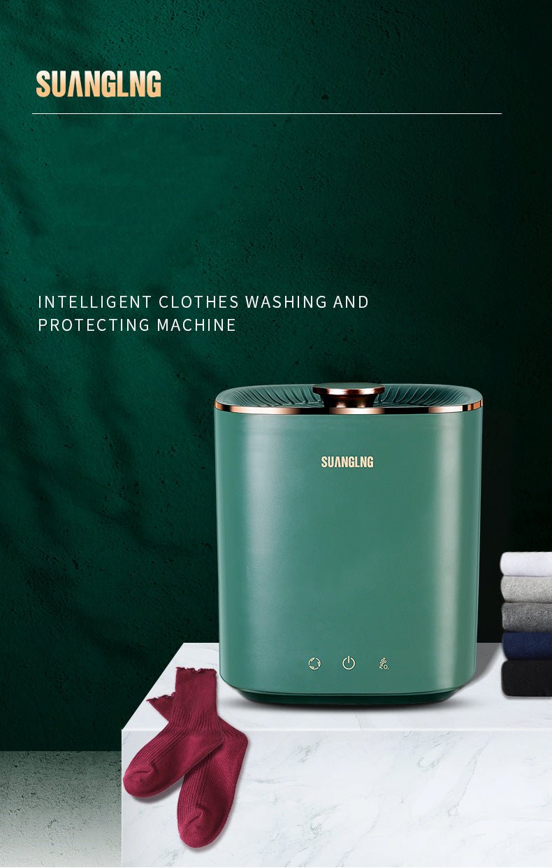 Mini lave-linge portable entièrement automatique pour dortoir et voyage, lavage sous-vêtements - IVOIRART.COM