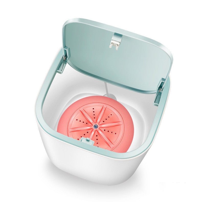 Mini Machine à Laver Turbo de Table pour Sous-Vêtements et Chaussettes en Dortoir - IVOIRART.COM