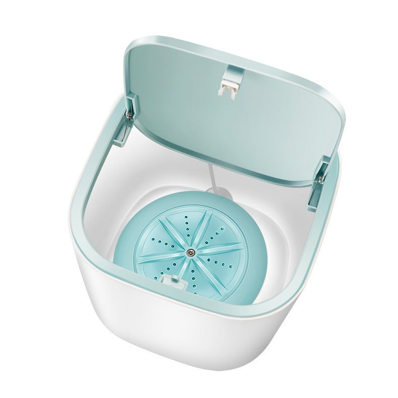 Mini Machine à Laver Turbo de Table pour Sous-Vêtements et Chaussettes en Dortoir - IVOIRART.COM