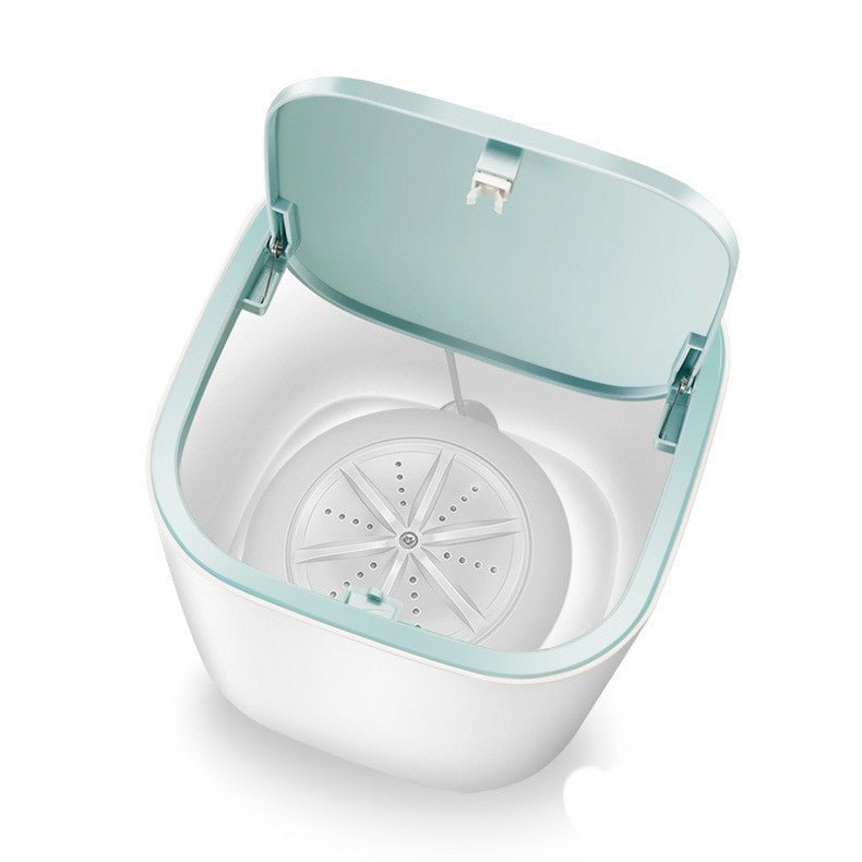 Mini Machine à Laver Turbo de Table pour Sous-Vêtements et Chaussettes en Dortoir - IVOIRART.COM