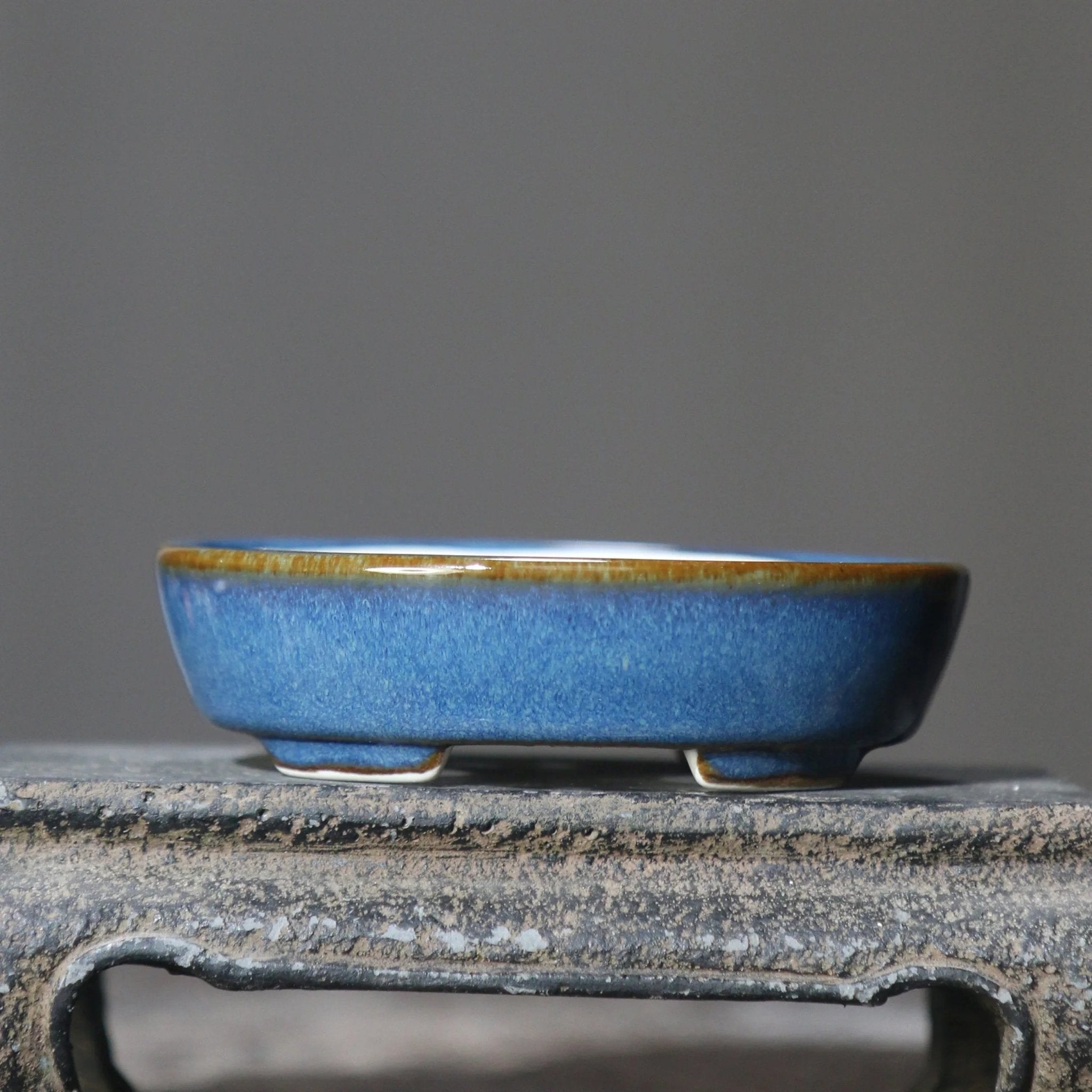 Mini Pot de Fleurs Ovale Extra Petit en Sable Violet pour Décoration Élégante - IVOIRART.COM