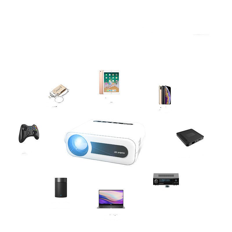 Mini projecteur domestique avec écran intégré pour téléphone mobile 5G - IVOIRART.COM