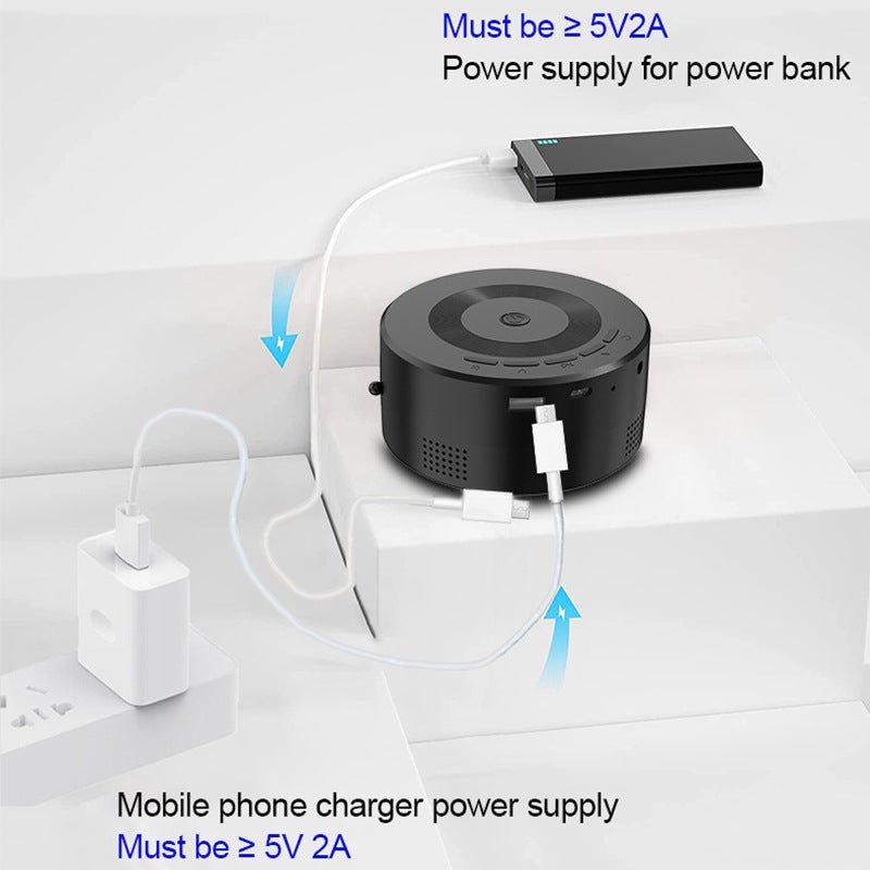 Mini projecteur portable de poche - Home cinéma compact, 1080P, batterie USB-CHD - IVOIRART.COM