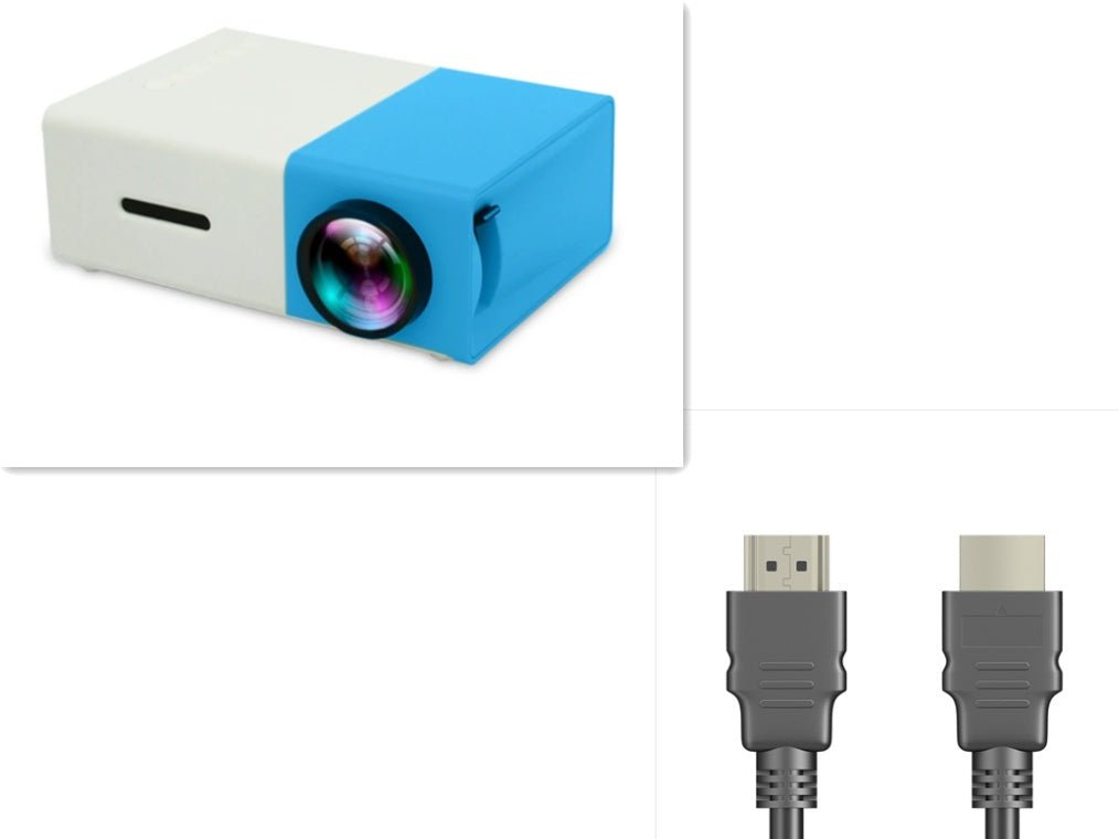 Mini projecteur portable HD 1080P avec haute résolution et format 16:9/4:3 - IVOIRART.COM