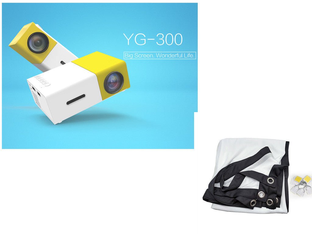 Mini projecteur portable HD 1080P avec haute résolution et format 16:9/4:3 - IVOIRART.COM
