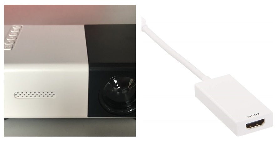 Mini projecteur portable HD 1080P avec haute résolution et format 16:9/4:3 - IVOIRART.COM