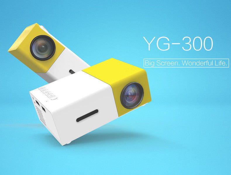 Mini projecteur portable HD 1080P avec haute résolution et format 16:9/4:3 - IVOIRART.COM