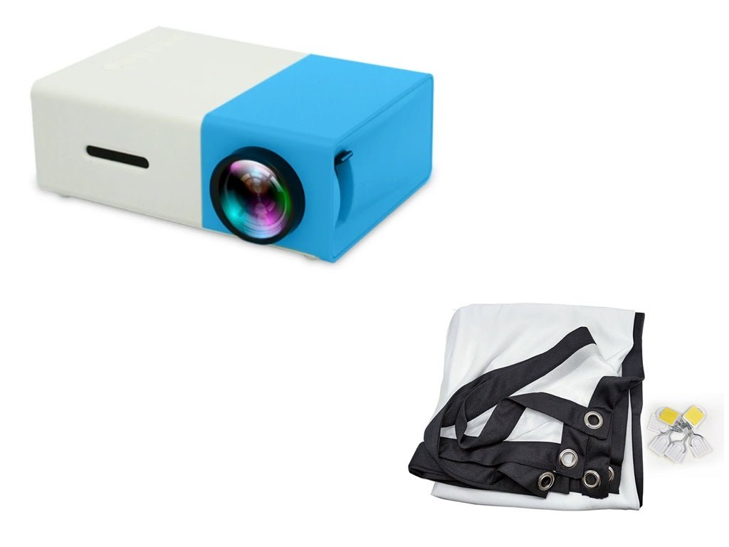 Mini projecteur portable HD 1080P avec haute résolution et format 16:9/4:3 - IVOIRART.COM