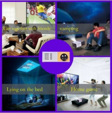 Mini Projecteur Portable YG300 1080P LED 3000lm HDMI USB pour Home Cinema Ultra+ - IVOIRART.COM
