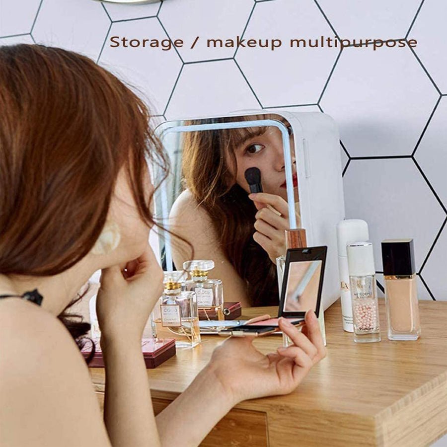 Mini réfrigérateur cosmétique portable chauffant et refroidissant pour parfum, beauté et soins de la peau - IVOIRART.COM
