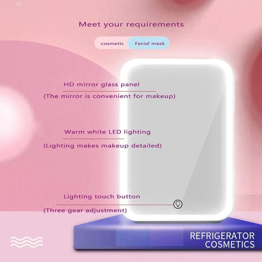 Mini réfrigérateur cosmétique portable chauffant et refroidissant pour parfum, beauté et soins de la peau - IVOIRART.COM
