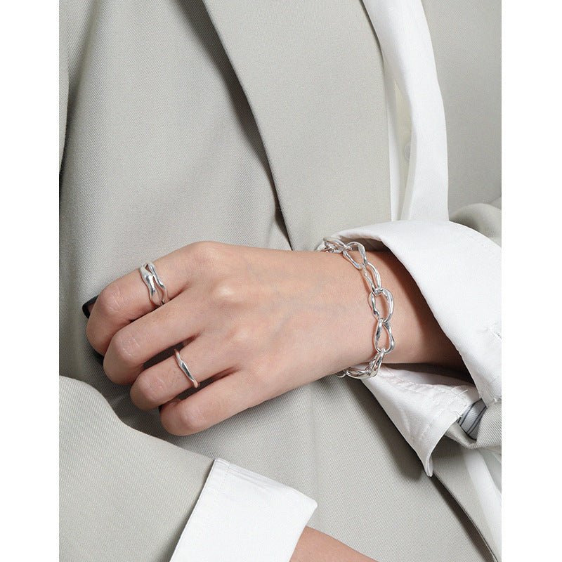 Minimalist All-match Cold OT Buckle Chain Bracelet For Women - IVOIRART.COM