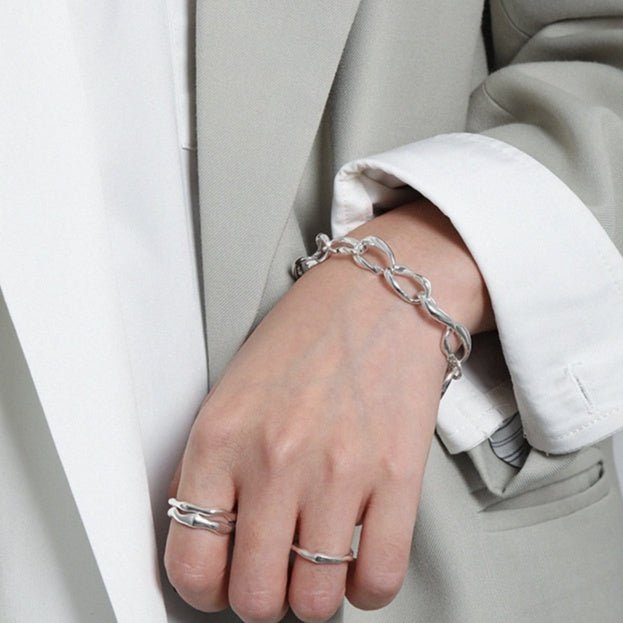 Minimalist All-match Cold OT Buckle Chain Bracelet For Women - IVOIRART.COM