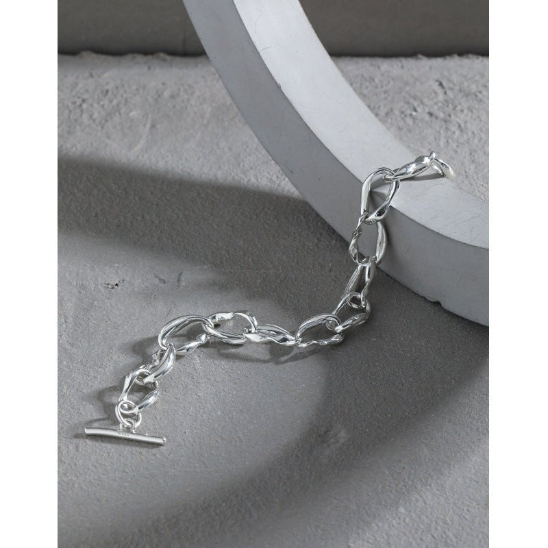 Minimalist All-match Cold OT Buckle Chain Bracelet For Women - IVOIRART.COM