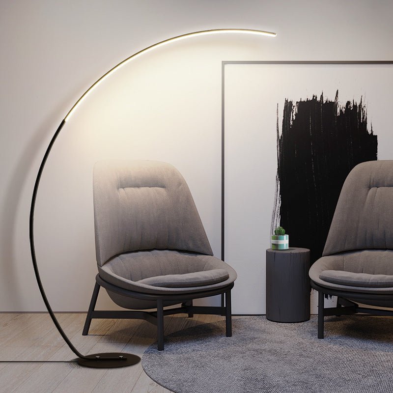Minimalist Modern Floor Lamp - Black And White Optional - IVOIRART.COM