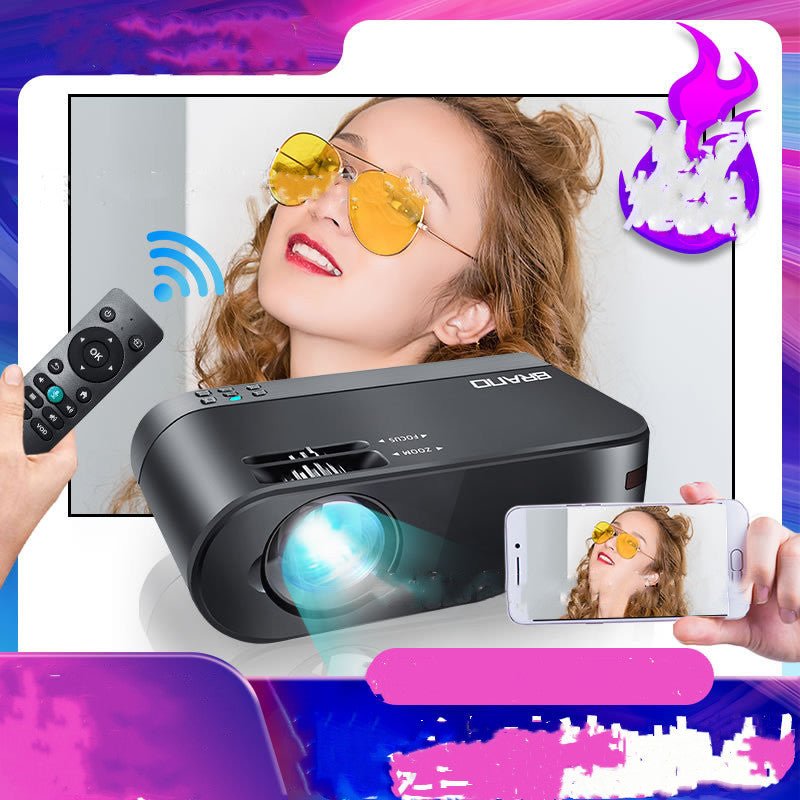 Mobile Phone Wifi Wireless Same Screen Projector Portable Projection - IVOIRART.COM