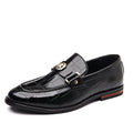 Mocassins décontractés à carreaux pour homme grande taille en PU antidérapant et - IVOIRART.COM