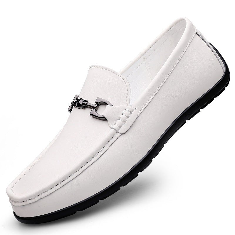 Mocassins décontractés pour homme en cuir split, semelle souple et antidérapante - IVOIRART.COM