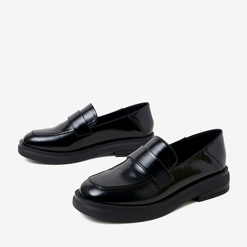Mocassins en cuir britannique pour femmes, élégants, confortables et polyvalents - IVOIRART.COM