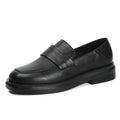 Mocassins en cuir britannique pour femmes, élégants, confortables et polyvalents - IVOIRART.COM