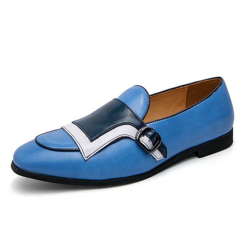 Mocassins en cuir pour homme Personality Trendy- Semelle en caoutchouc résistante - IVOIRART.COM