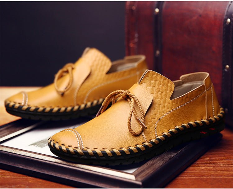 Mocassins en cuir pour homme style British, slip-on décontractés, tailles 38-49. - IVOIRART.COM
