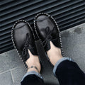 Mocassins en cuir pour homme style British, slip-on décontractés, tailles 38-49. - IVOIRART.COM