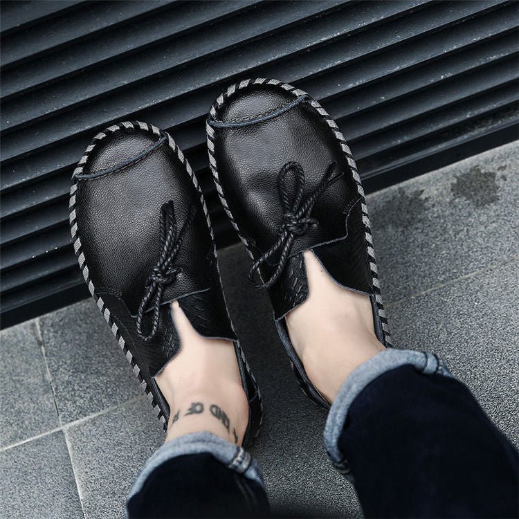 Mocassins en cuir pour homme style British, slip-on décontractés, tailles 38-49. - IVOIRART.COM