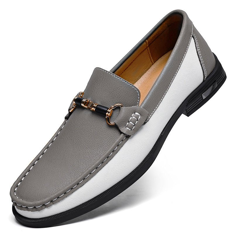 Mocassins en cuir véritable pour hommes, grande pointure 47, chaussures décontractées - IVOIRART.COM
