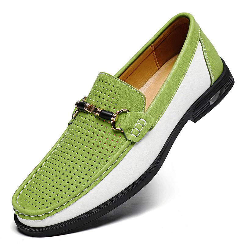 Mocassins en cuir véritable pour hommes, grande pointure 47, chaussures décontractées - IVOIRART.COM