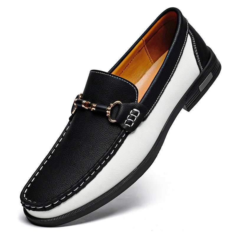 Mocassins en cuir véritable pour hommes, grande pointure 47, chaussures décontractées - IVOIRART.COM