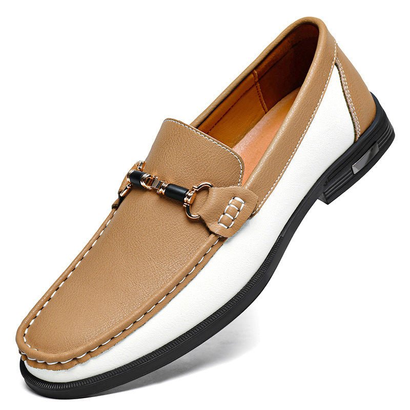 Mocassins en cuir véritable pour hommes, grande pointure 47, chaussures décontractées - IVOIRART.COM