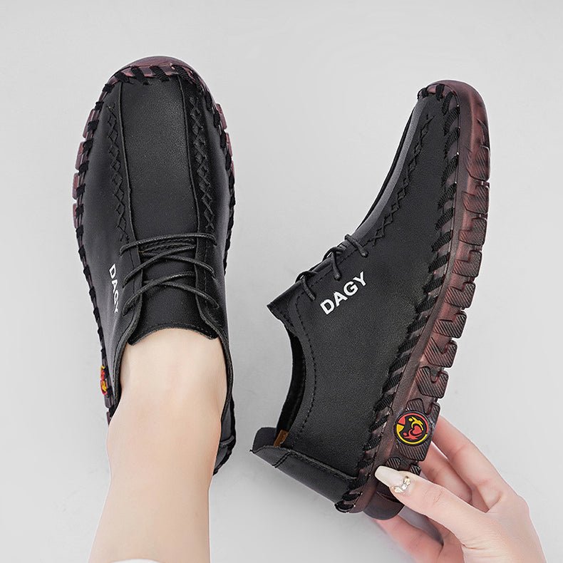 Mocassins Femmes Chaussures Plates en Cuir Doux Confortables Élégantes - IVOIRART.COM