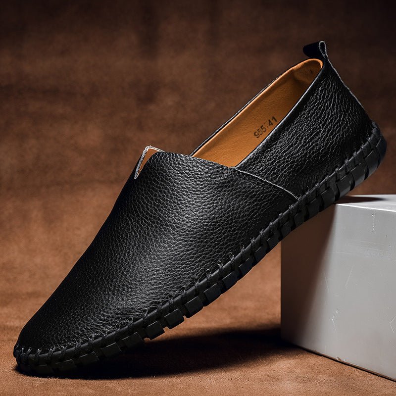 Mocassins Gommino en cuir pleine fleur pour homme— slip-on élégants confortables - IVOIRART.COM