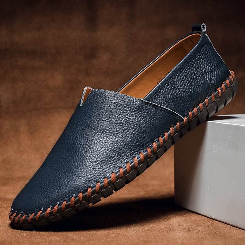 Mocassins Gommino en cuir pleine fleur pour homme— slip-on élégants confortables - IVOIRART.COM