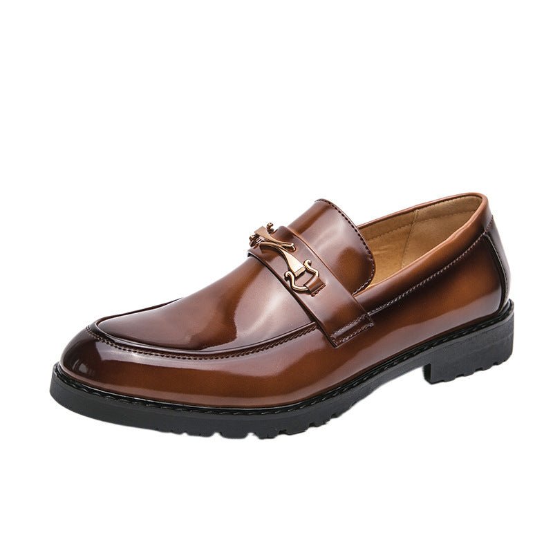 Mocassins homme à enfiler, talon bas 1-3cm, PU, semelle caoutchouc style British - IVOIRART.COM