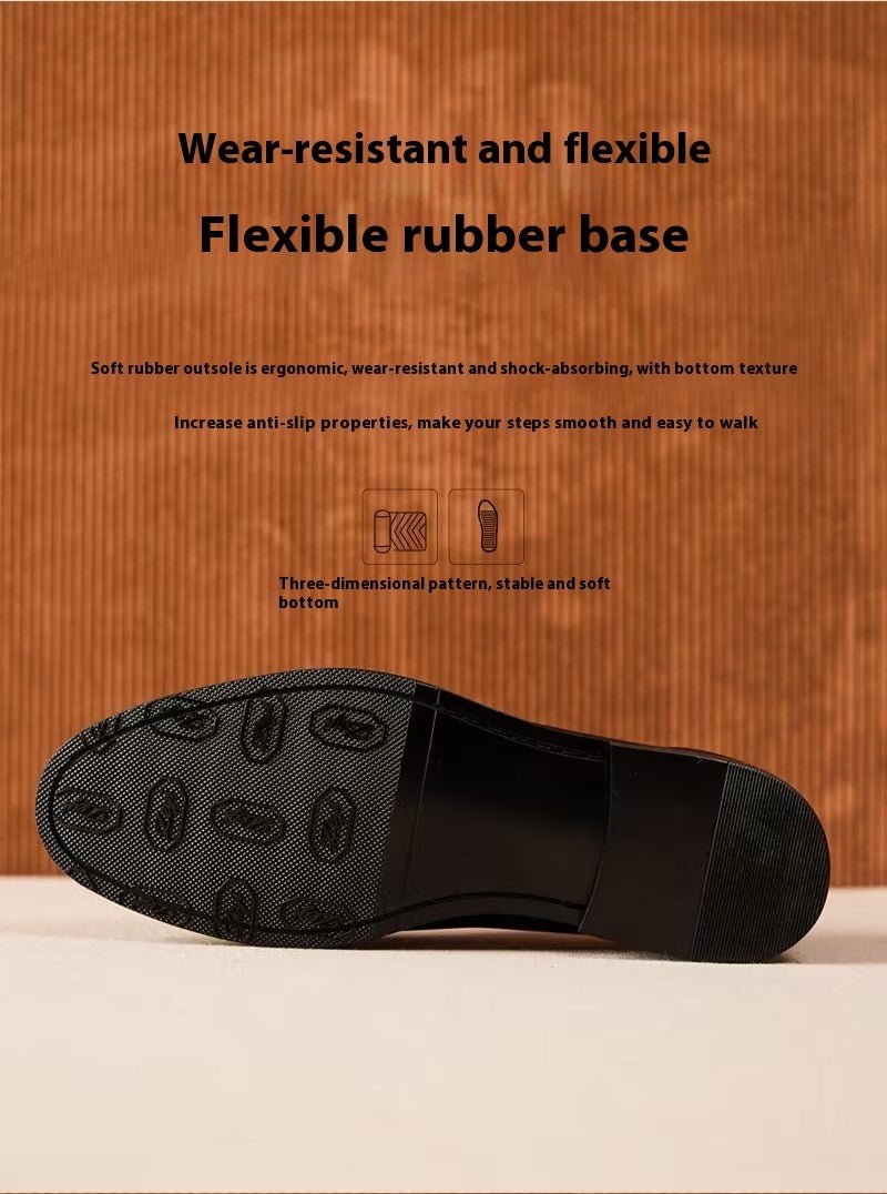 Mocassins homme cuir vachette grain litchi vintage British noir élégant chic mode - IVOIRART.COM