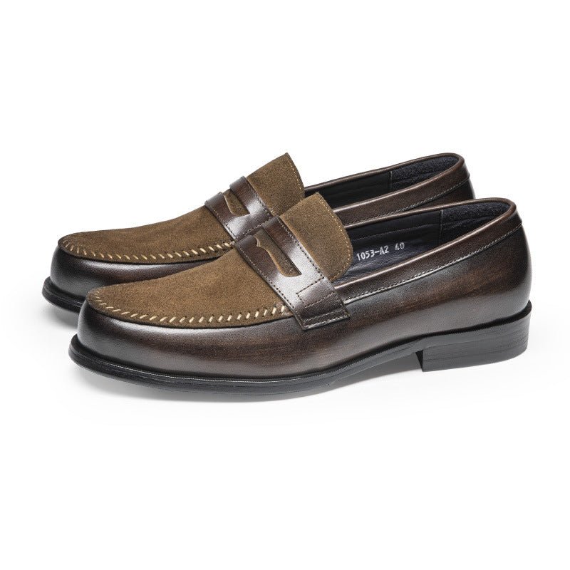 Mocassins homme cuir véritable, élégants pour bureau, formels et décontractés en - IVOIRART.COM