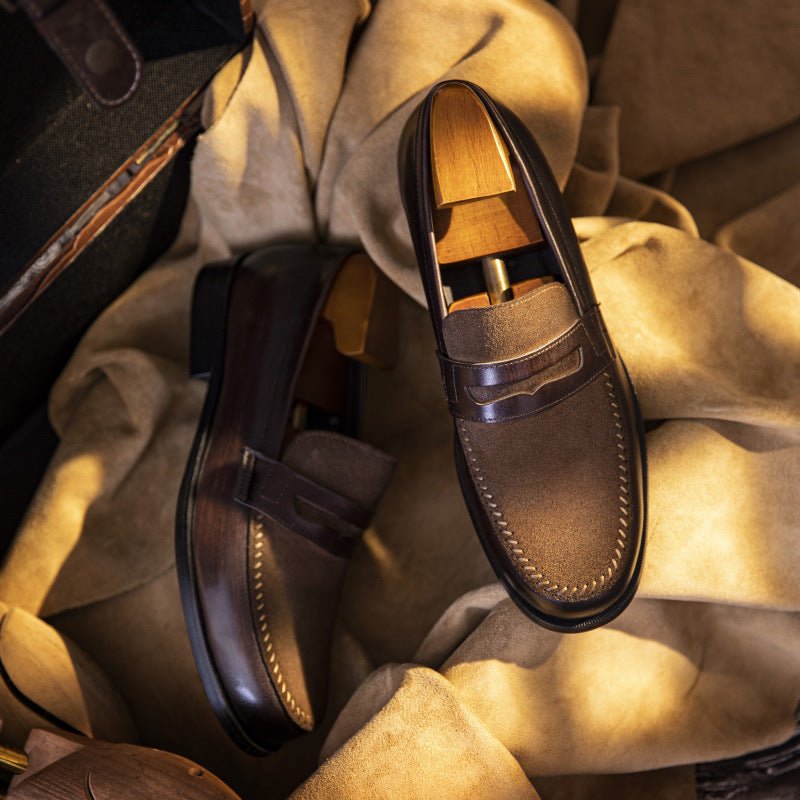 Mocassins homme cuir véritable, élégants pour bureau, formels et décontractés en - IVOIRART.COM