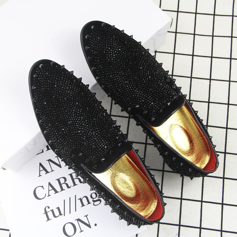 Mocassins loafers pour homme — bout pointu, semelle compensée, respirants noirs! - IVOIRART.COM