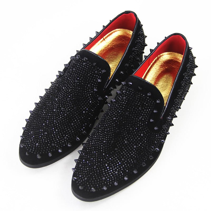 Mocassins loafers pour homme — bout pointu, semelle compensée, respirants noirs! - IVOIRART.COM